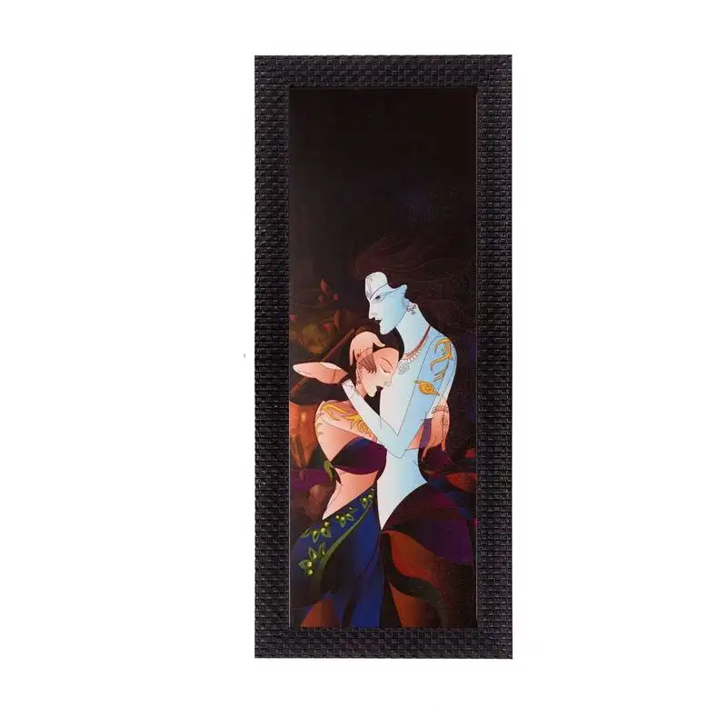 Radha krishna matt texture uv art painting