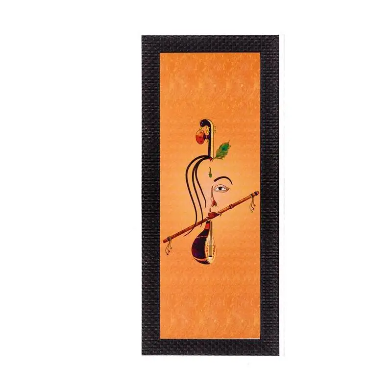 Krishna playing flute matt texture uv art painting