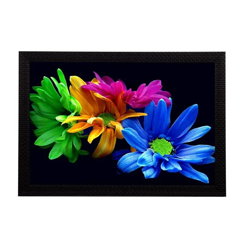 Beautiful floral satin matt texture uv art painting