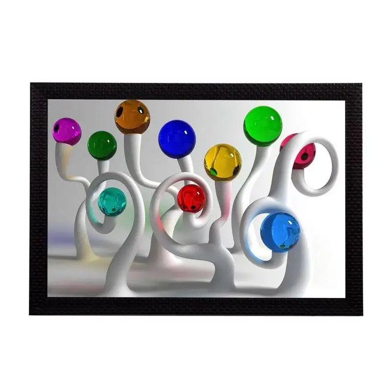 Abstract colorful satin matt texture uv art painting