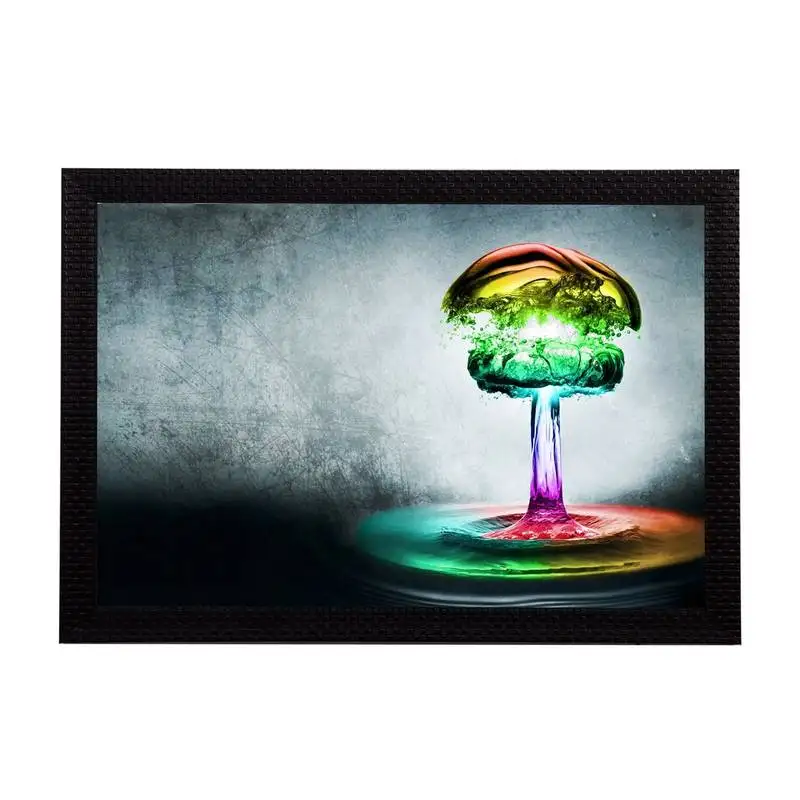 Dark abstract satin matt texture uv art painting