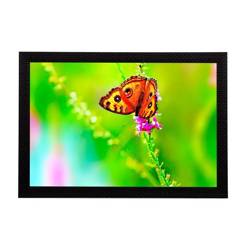 Orange butterfly satin matt texture uv art painting