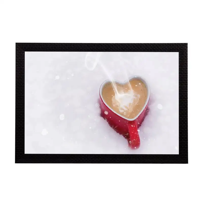 Love for coffee satin matt texture uv art painting