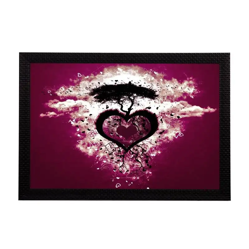 Heart satin matt texture uv art painting