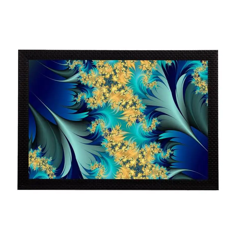 Abstract floral satin matt texture uv art painting