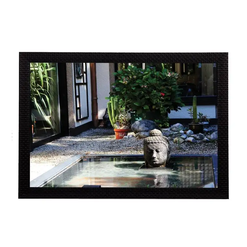 Garden view satin matt texture uv art painting