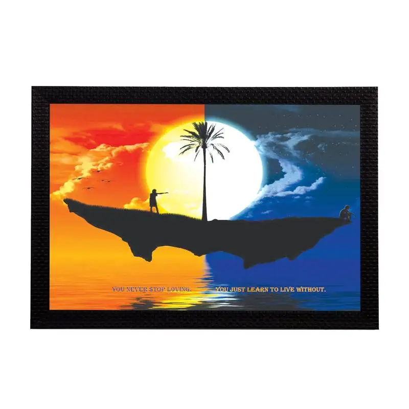 Evening & night view satin matt texture uv art painting