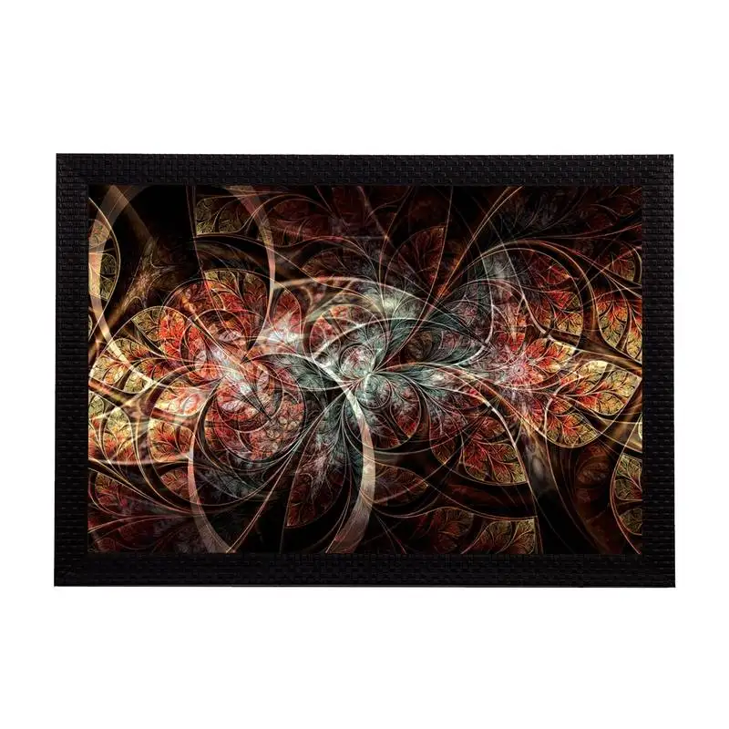 Brown abstract satin matt texture uv art painting