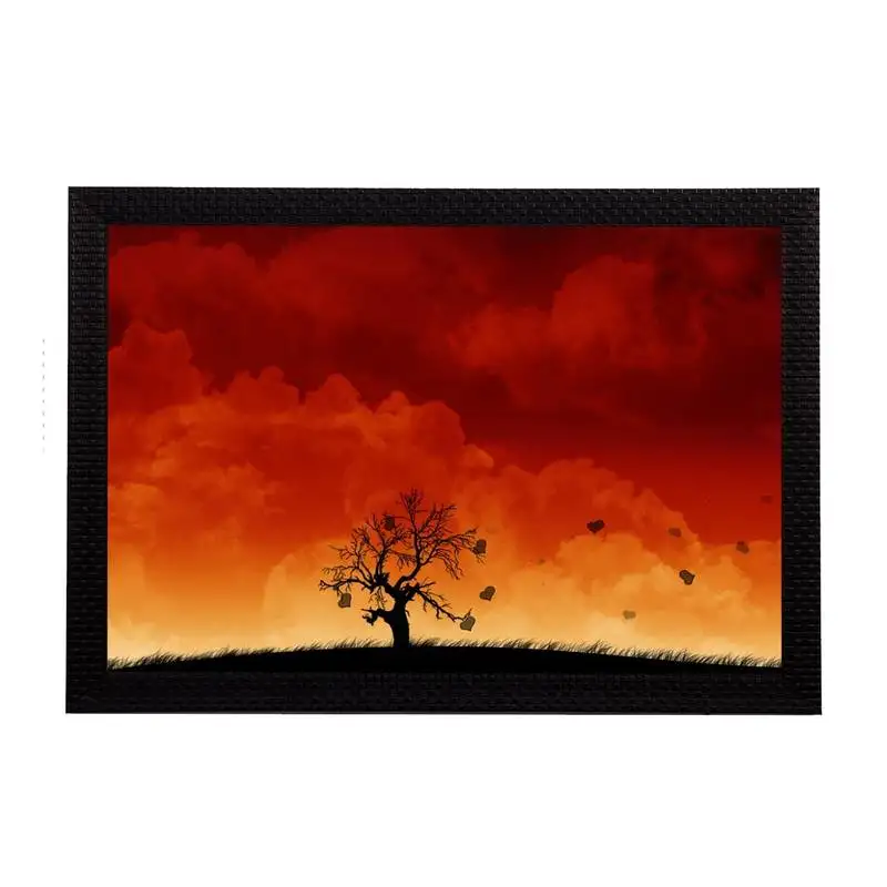 Evening view satin matt texture uv art painting