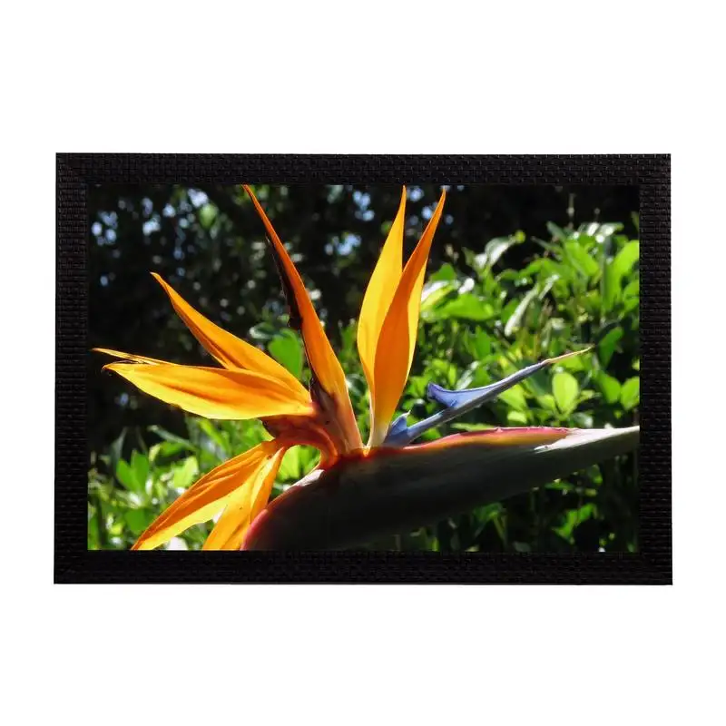 Yellow flower satin matt texture uv art painting