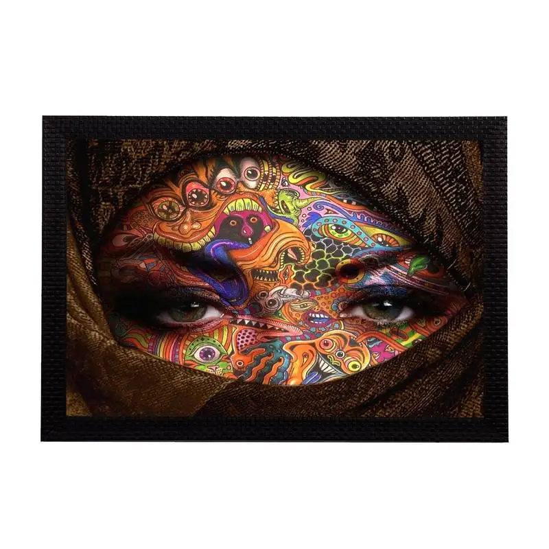 Eyes says lot satin matt texture uv art painting