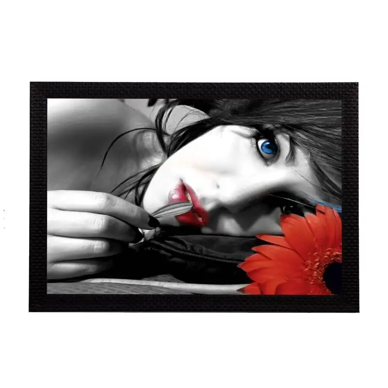 Girl satin matt texture uv art painting