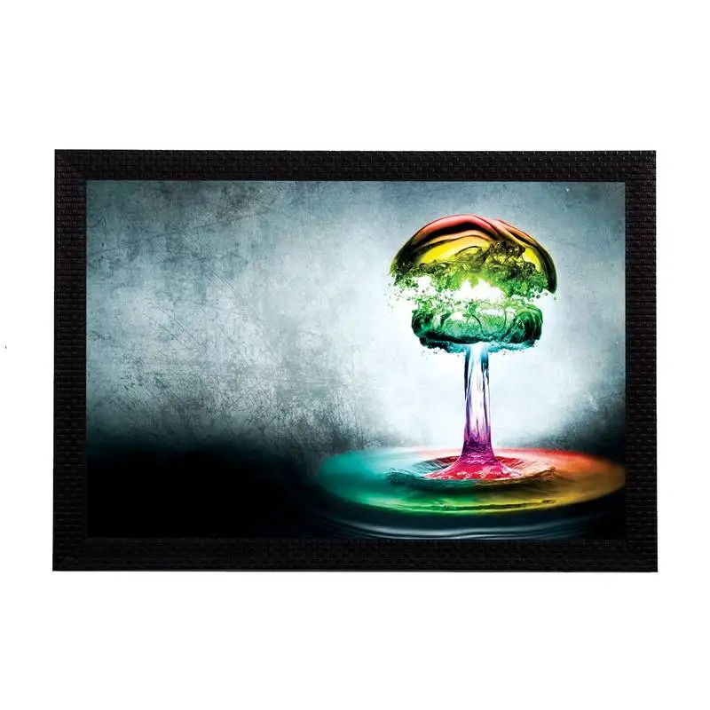 Neon colorful abstract satin matt texture uv art painting