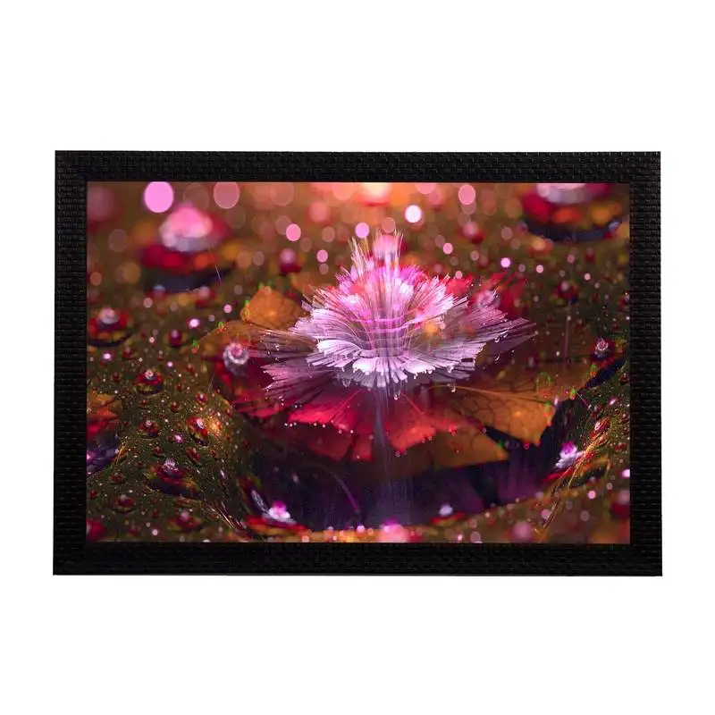 Glowing abstract satin matt texture uv art painting
