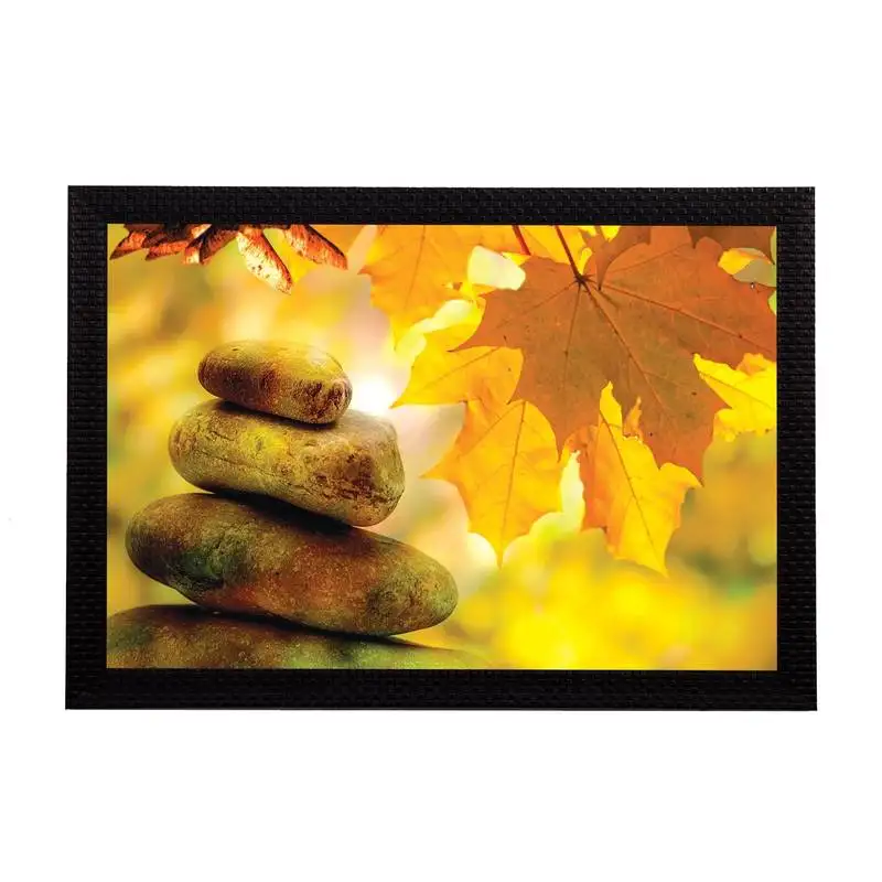 Maple leaves satin matt texture uv art painting