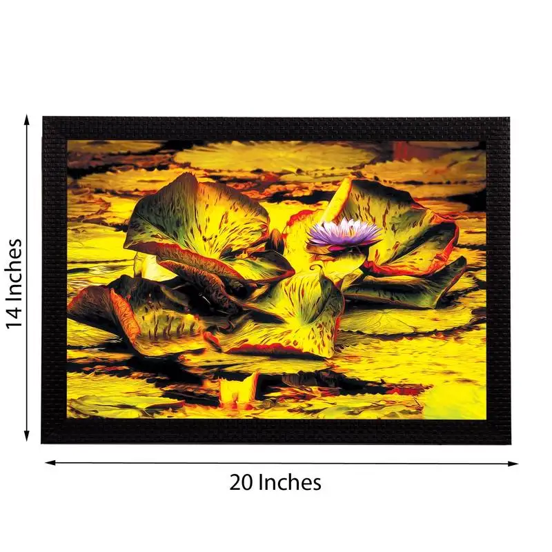 Dry leaves satin matt texture uv art painting