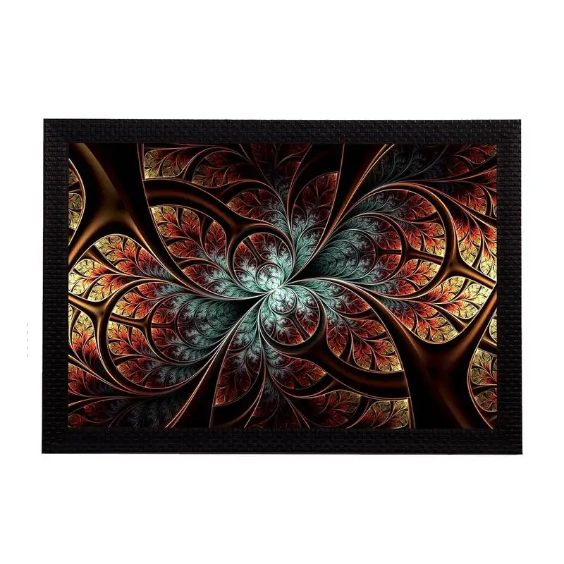 Abstract brown satin matt texture uv art painting