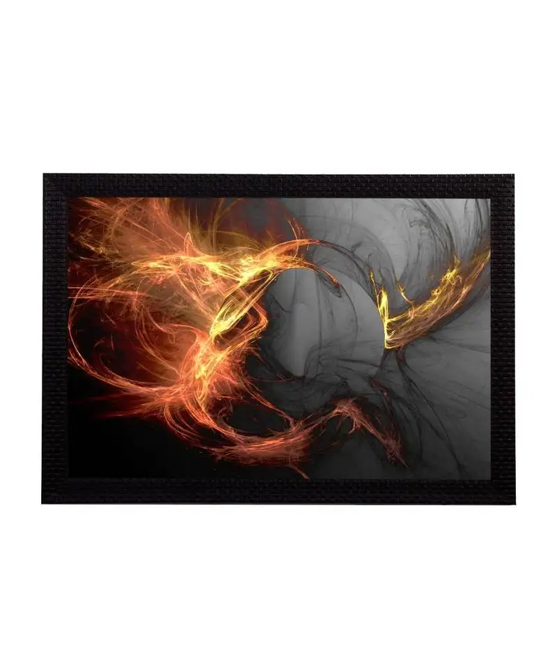 Abstract fire satin matt texture uv art painting