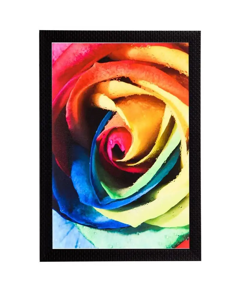 Colorful rose satin matt texture uv art painting