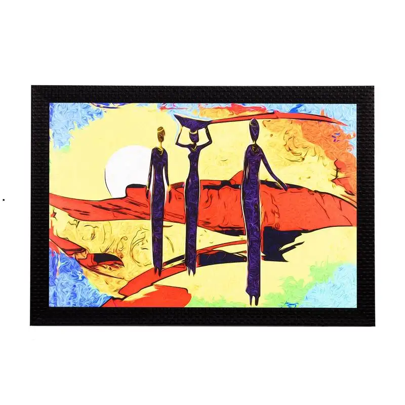 Abstact women satin matt texture uv art painting