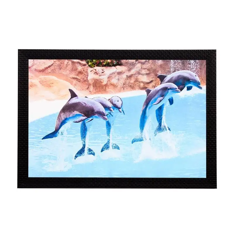 Dolphins satin matt texture uv art painting
