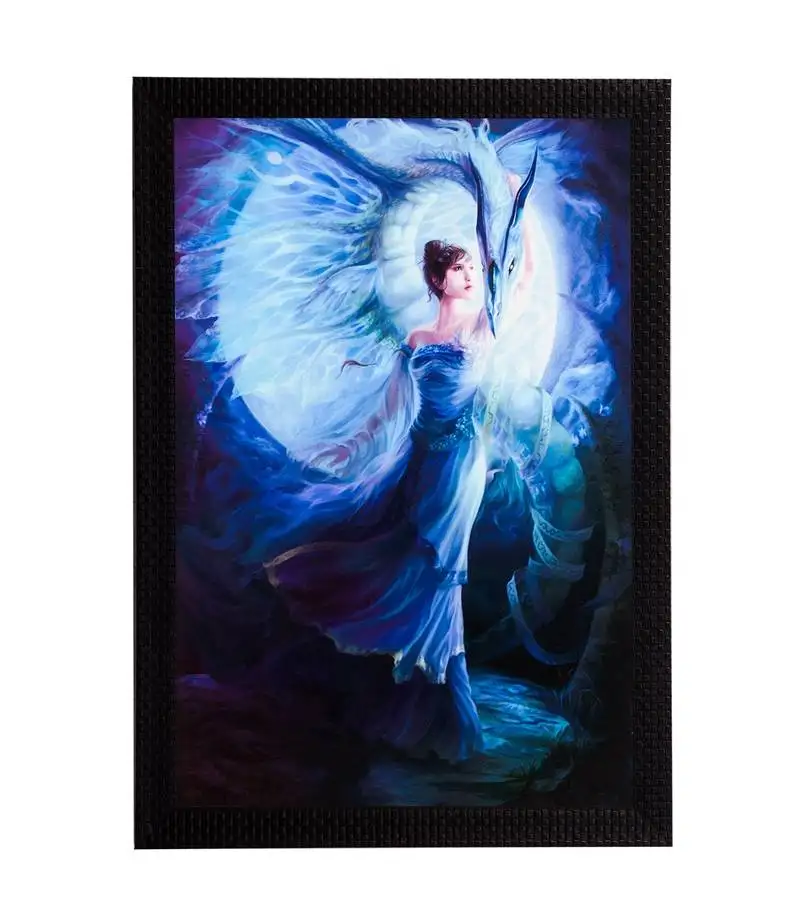 Dancing girl satin matt texture uv art painting