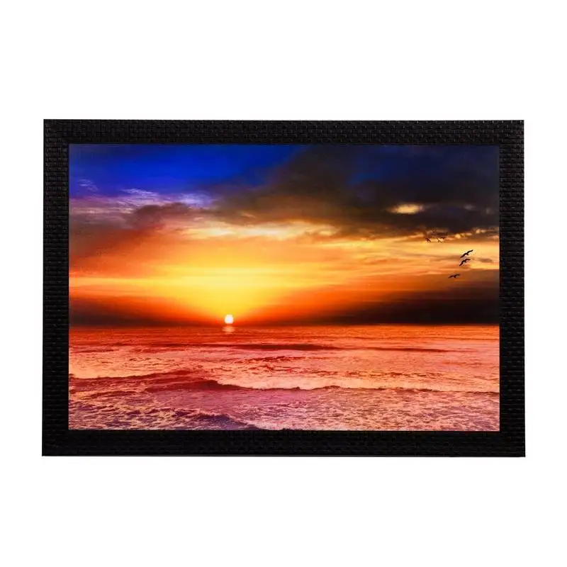 Sunset satin matt texture uv art painting