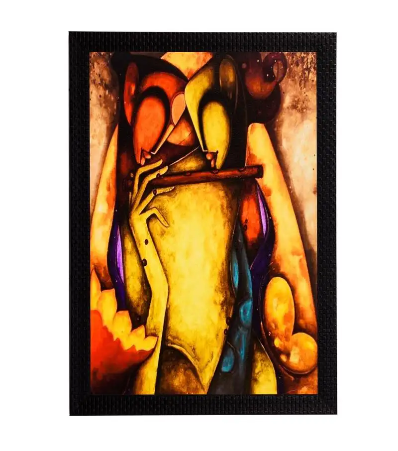 Figurative satin matt texture uv art painting