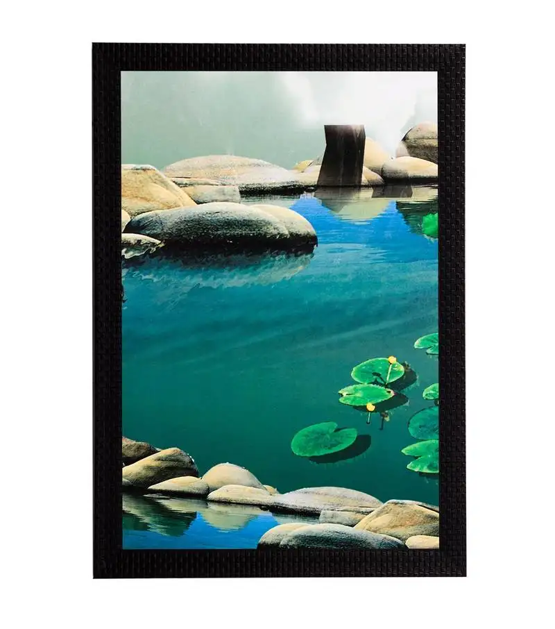 River bank satin matt texture uv art painting