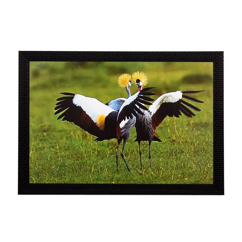 Dancing birds satin matt texture uv art painting