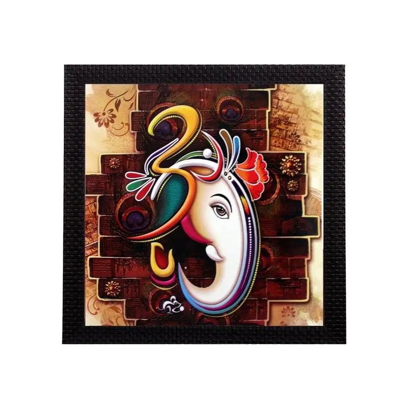 Ganesha theme satin matt texture uv art painting