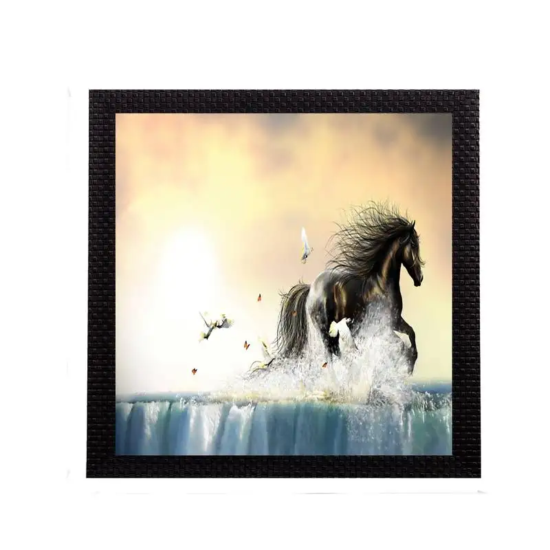 Powerful horse satin matt texture uv art painting