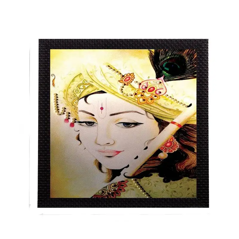 Legendry lord krishna satin matt texture uv art painting