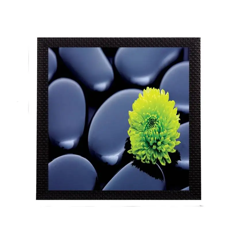 Black stones satin matt texture uv art painting