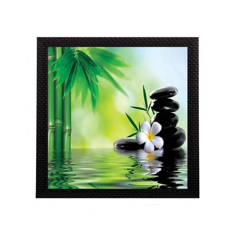 Water lily flower satin matt texture uv art painting