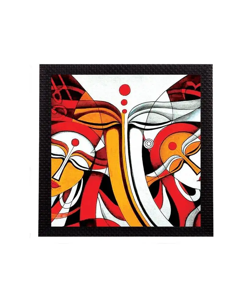 Geometrical lord ganesha satin matt texture uv art painting