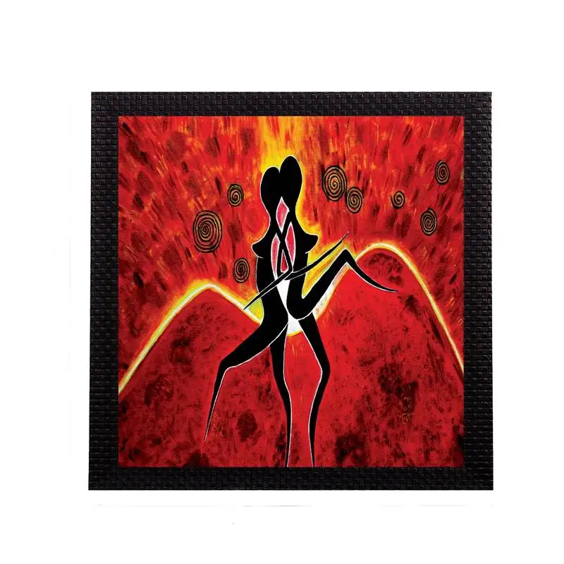 Block human figurine satin matt texture uv art painting