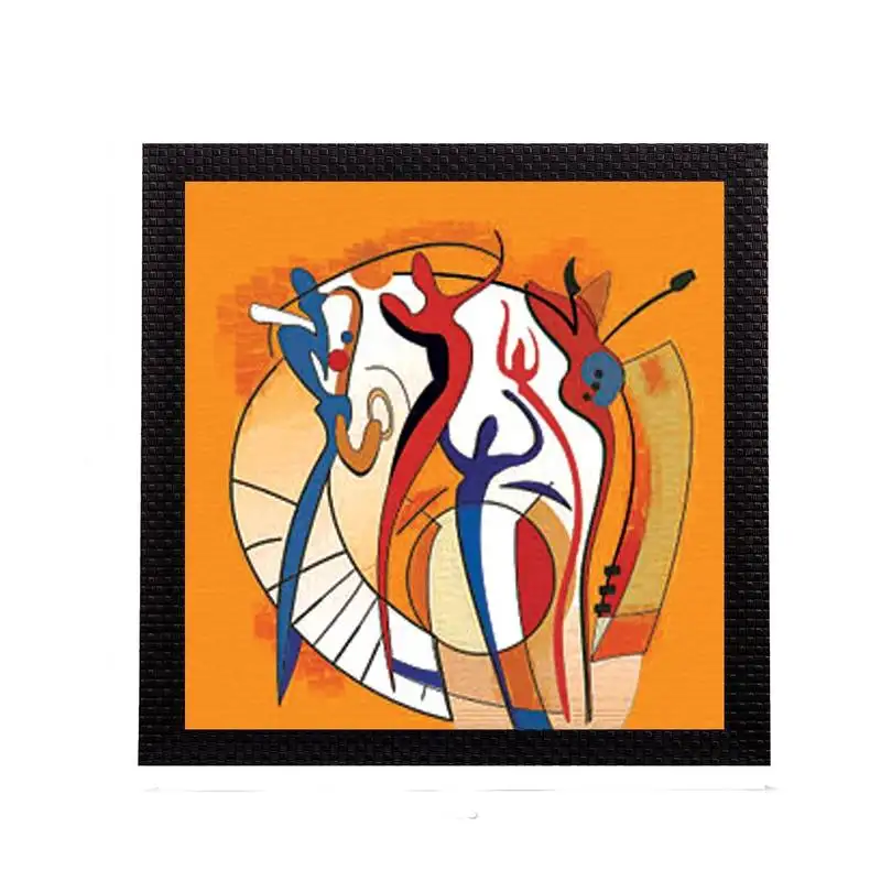 Human figurine modern art satin matt texture uv art painting