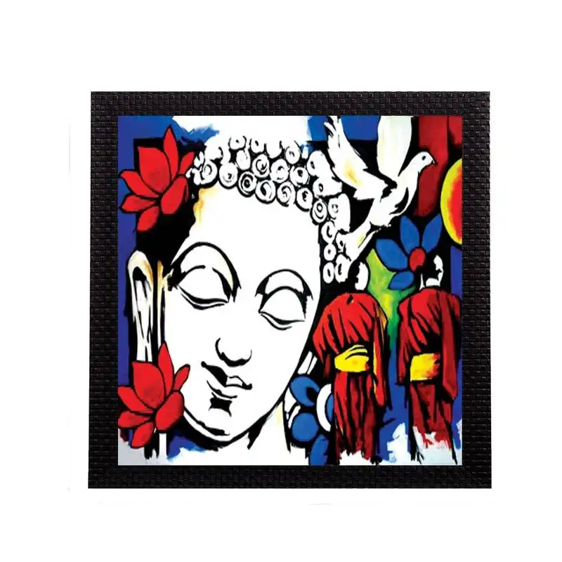 Spiritual lord buddha satin matt texture uv art painting