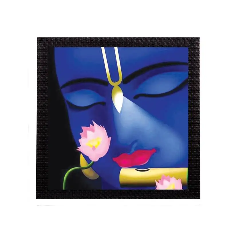 Enlightening krishna satin matt texture uv art painting