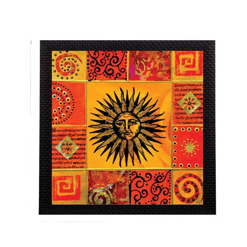 Face of sun satin matt texture uv art painting