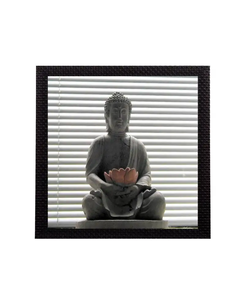 Divine lord buddha satin matt texture uv art painting