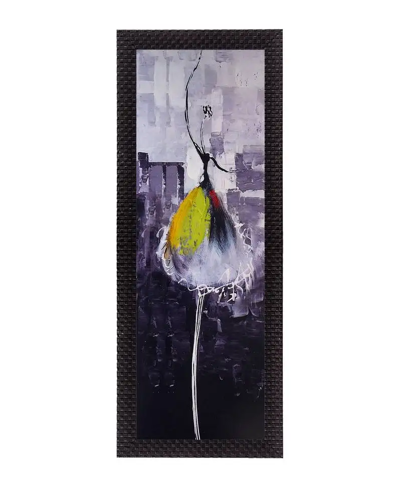 Yellow dancing girl satin matt texture uv art painting