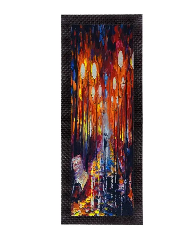 Colorful scenic satin matt texture uv art painting