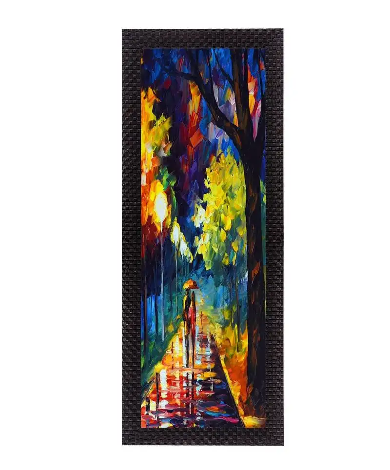 Scenic night satin matt texture uv art painting