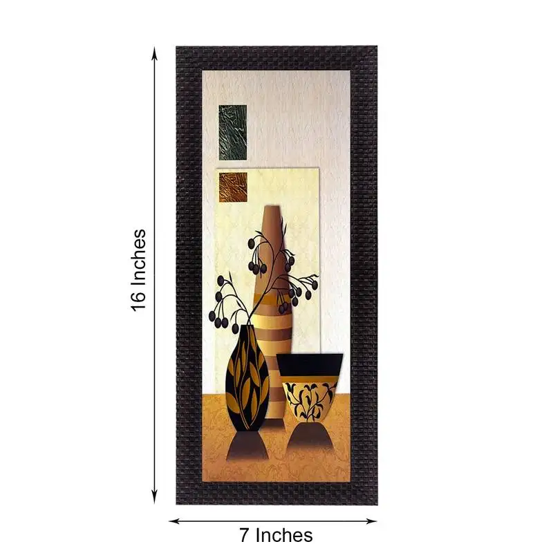 Abstract vase satin matt texture uv art painting