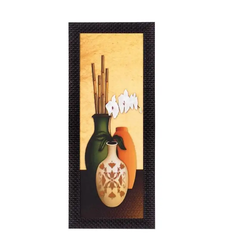 Abstract designer vases satin matt texture uv art painting