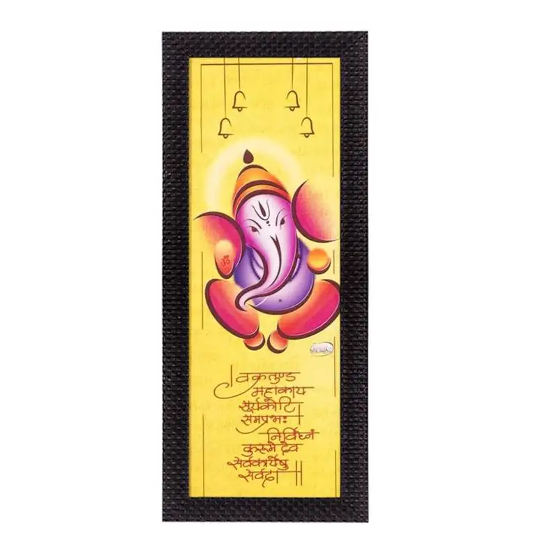 Great lord ganesha satin matt texture uv art painting