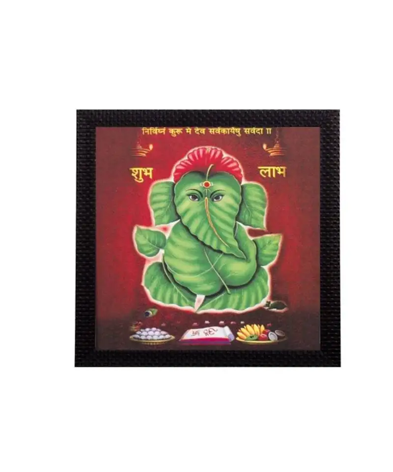 Abstract lord ganesha satin matt texture uv art painting