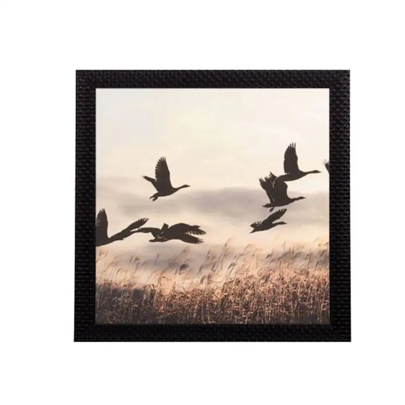 Bird scenic view satin matt texture uv art painting